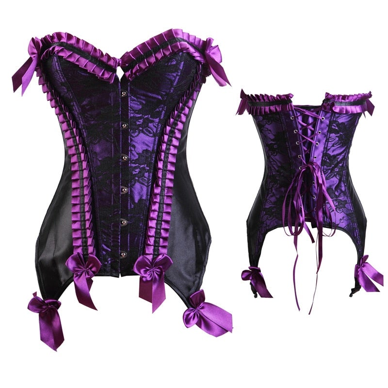 corset raffiné violet