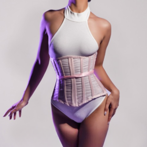 Corset Underbust Taille De Guêpe Rose
