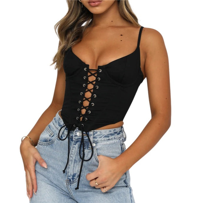 Corset noir élégant
