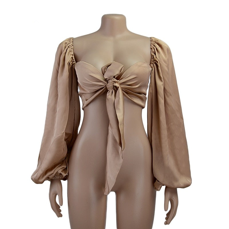 bustier manches longues tendance