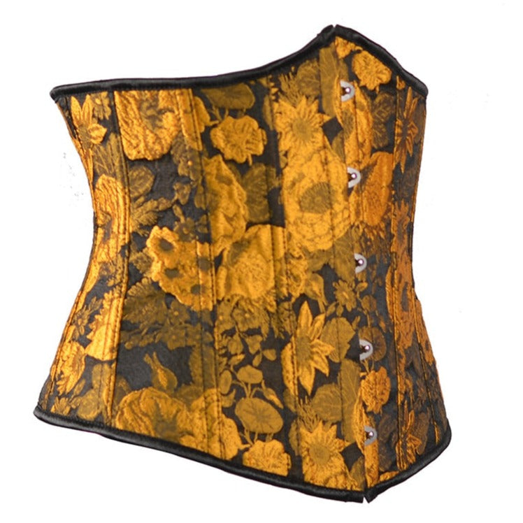 corset floral jaune