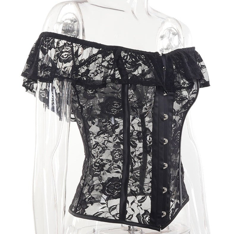 soirée en corset noir