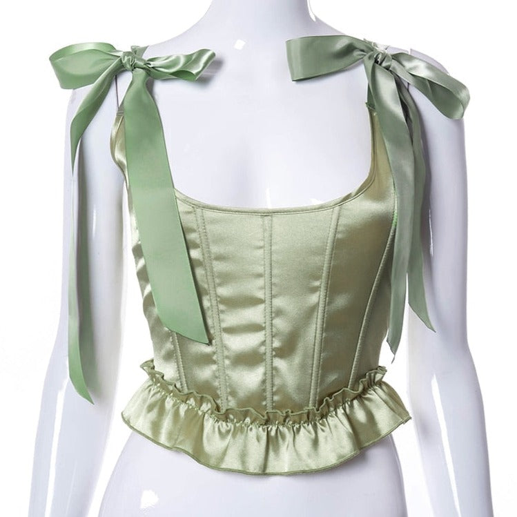 Corset vert chic