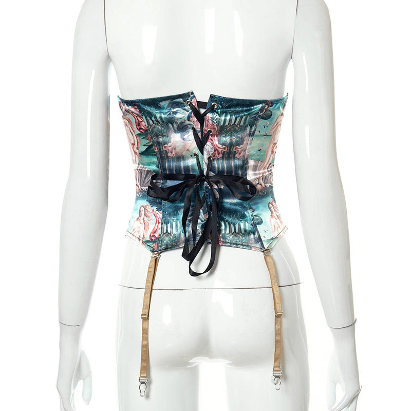 Corset avec jarretelles détachables