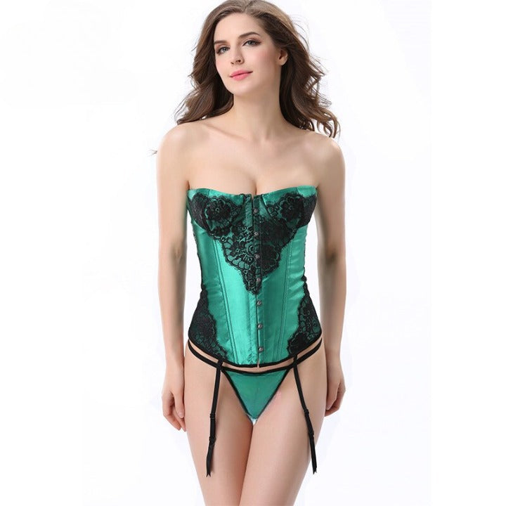 sexy corset vert