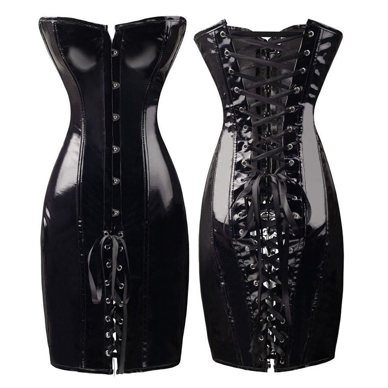 Design chic en latex noir