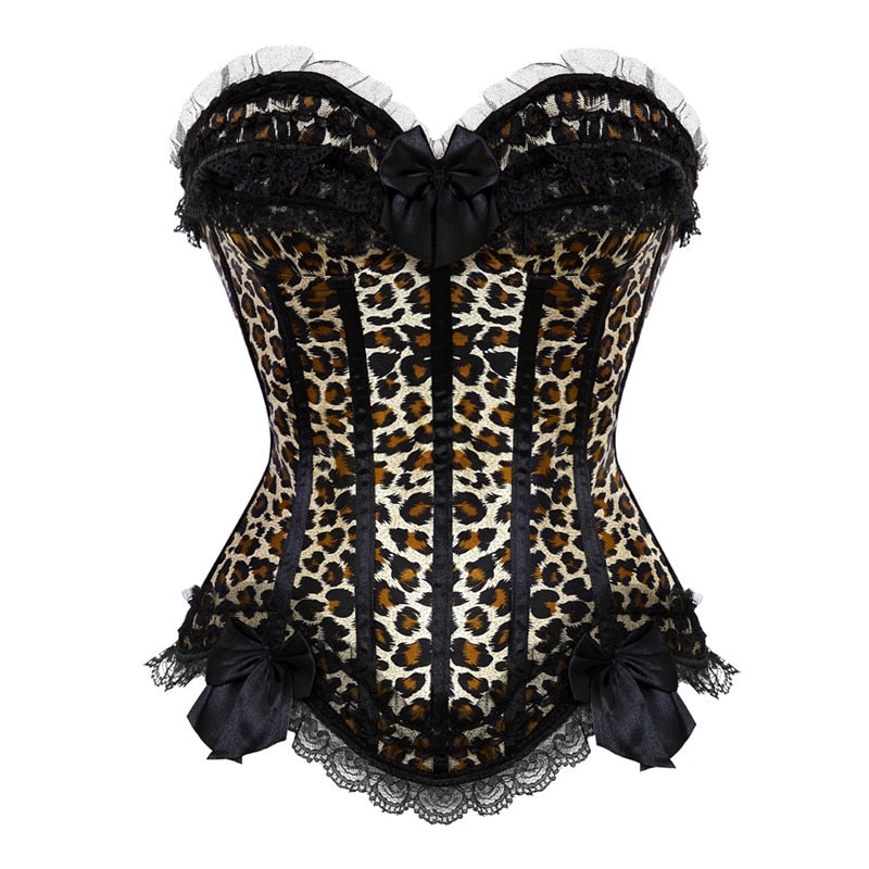 corset en satin éléphant