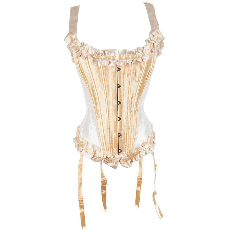 Lingerie dorée avec corset