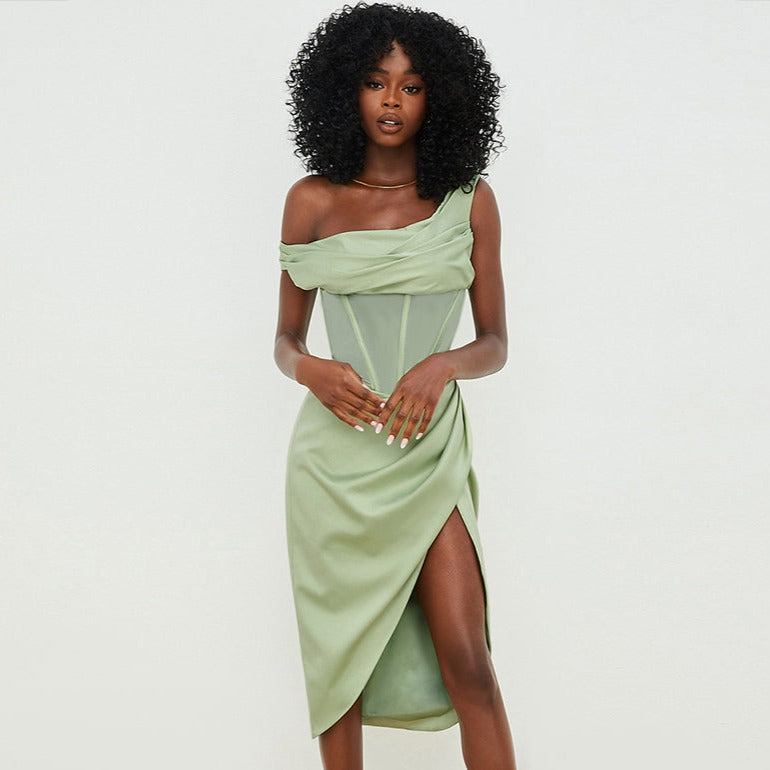 Robe Corset Bustier Chic Vert