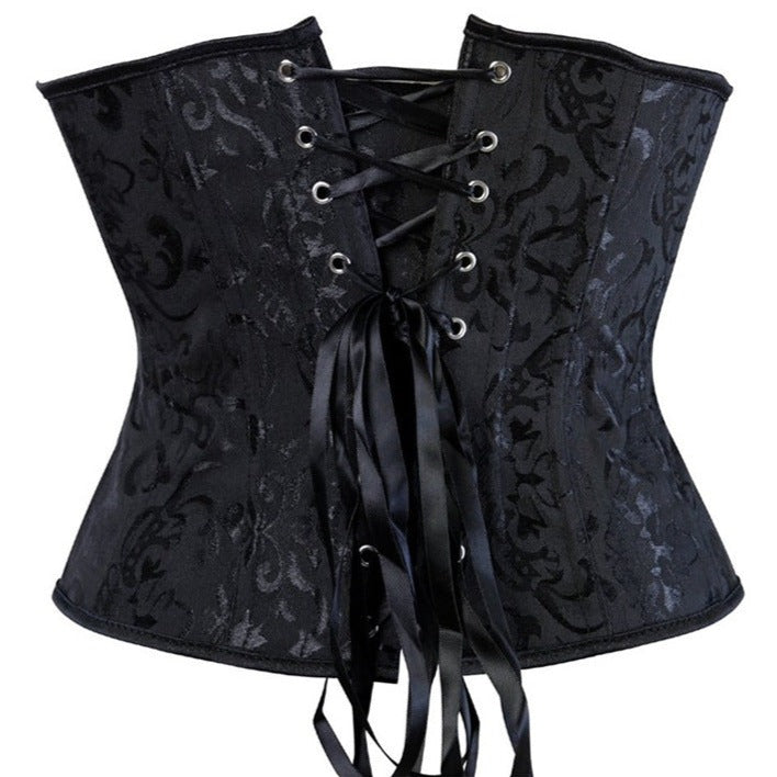 Underbust noir gothique
