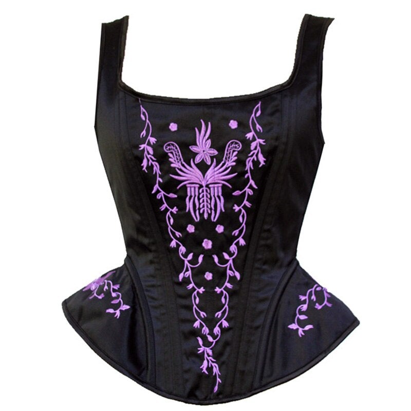 Corset féminin noir chic