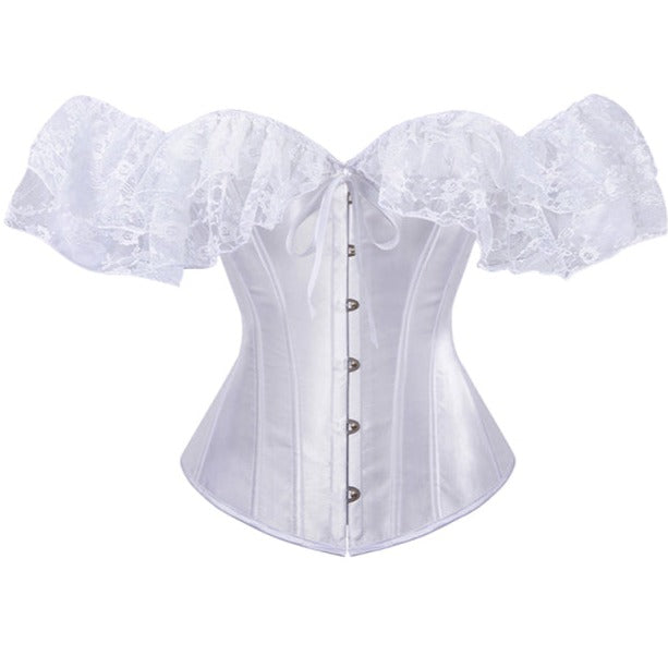 corset blanc dentelle