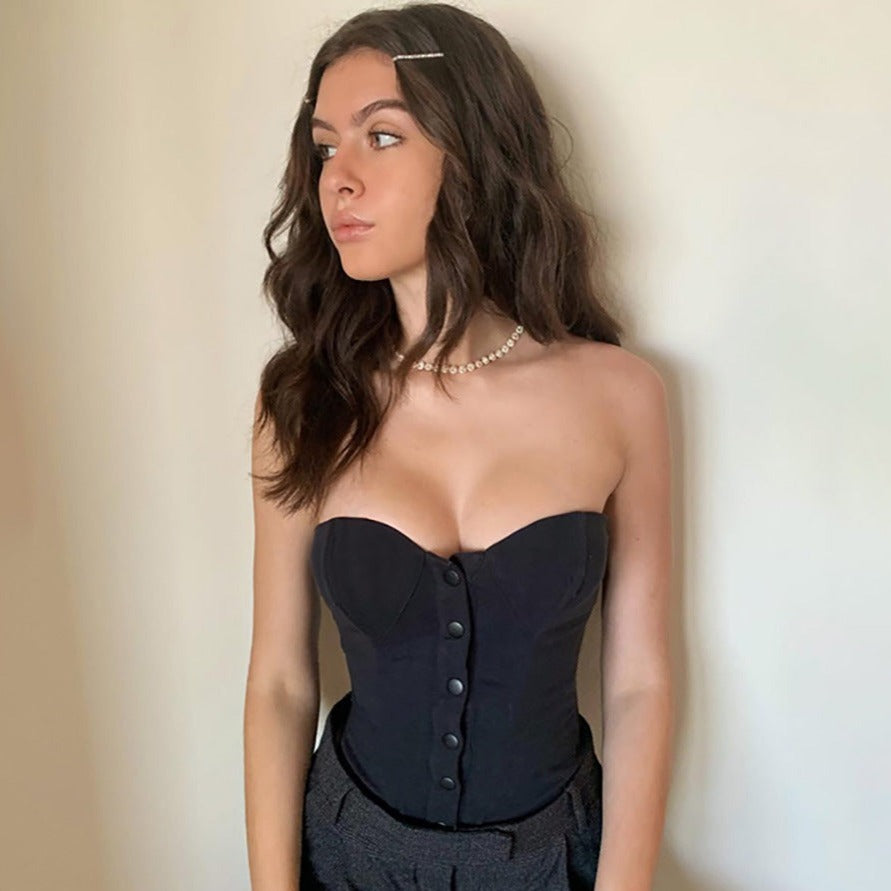 top corset noir