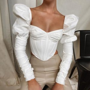 top corset blanc