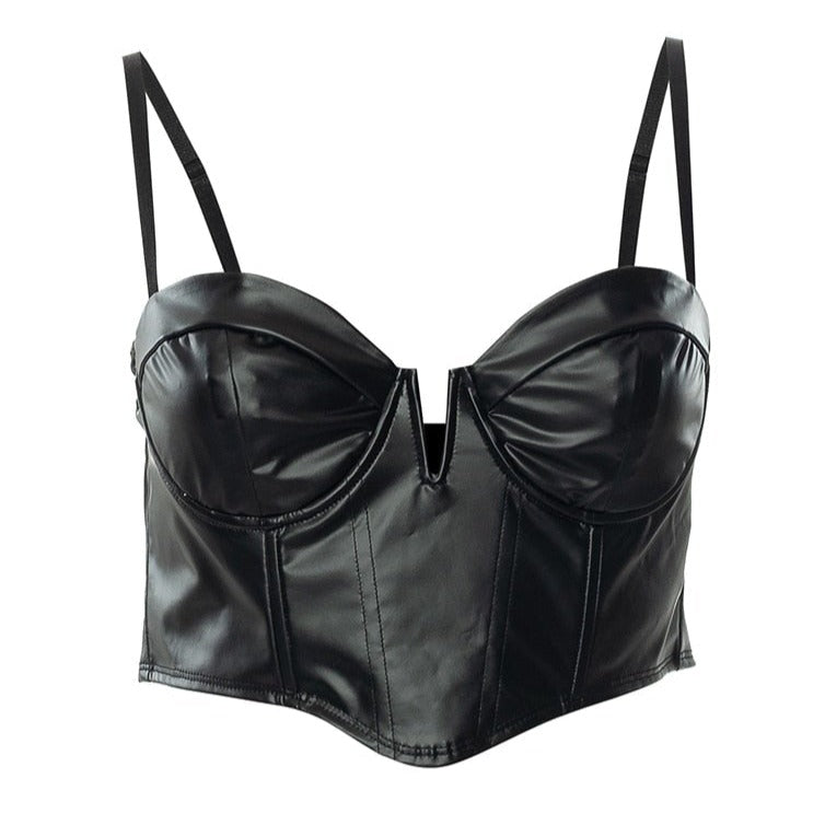 courte silhouette en latex
