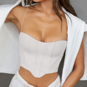 corset blanc élégant