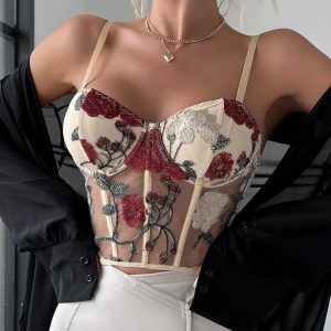corset femme transparent