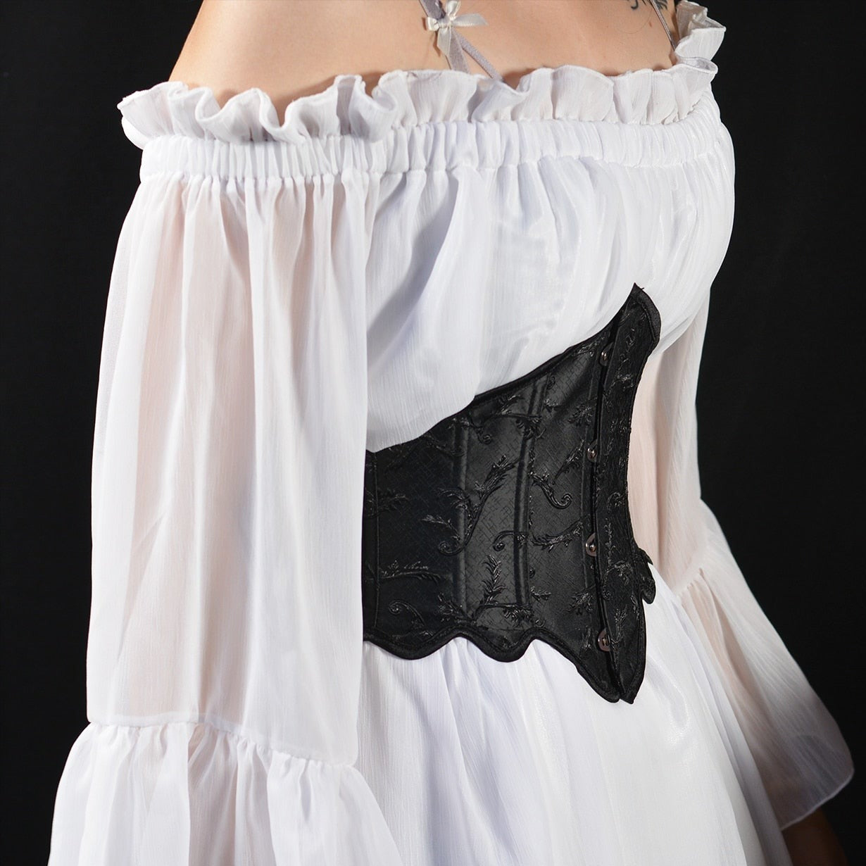 corset victorien noir