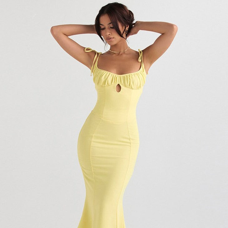 bustier jaune pour femme