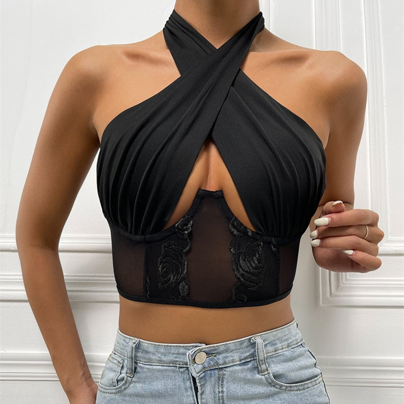 Corset Crop Top élégant