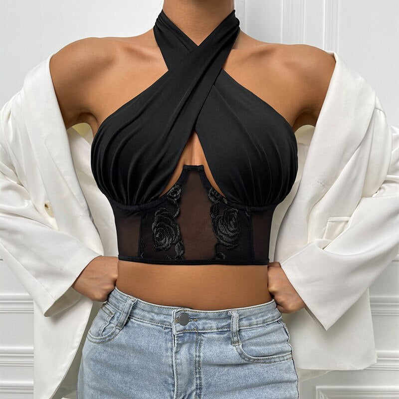 Haut corset chic noir