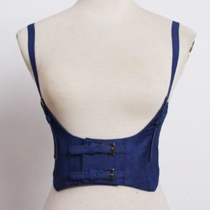 Corset en jean foncé