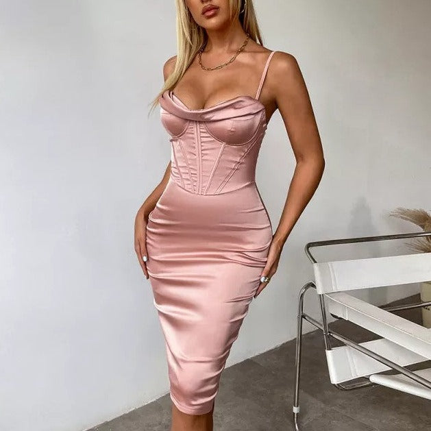 éclat de soirée robe corset