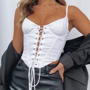 top corset blanc moderne