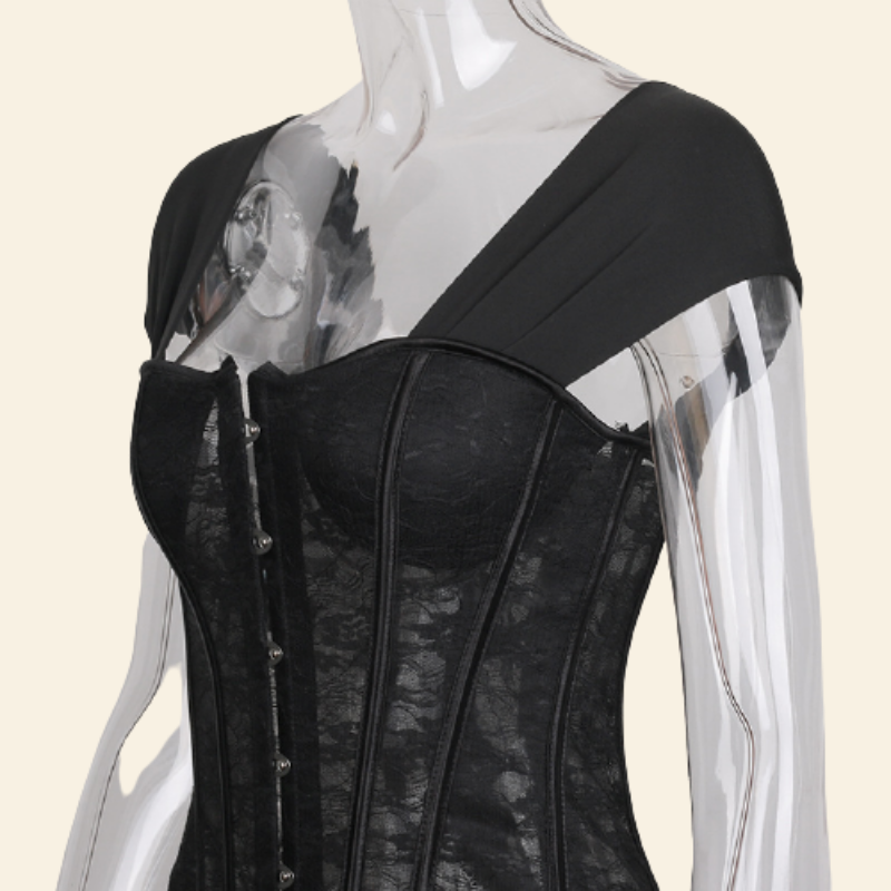 corset glamour noir