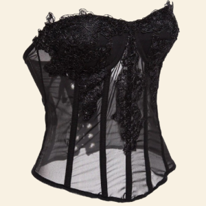 Corset Sexy Transparent Et Floral Frankie