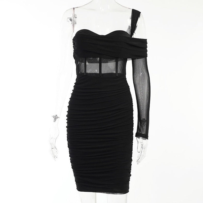 robe corset soirée noire
