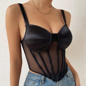 corset sexy noir