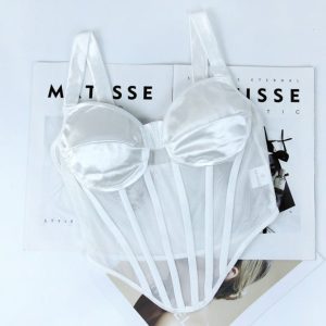 Corset Sexy et Transparent Blanc