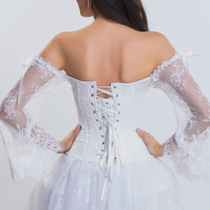 dentelle blanc corset