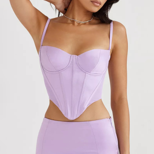 bustier violet glamour