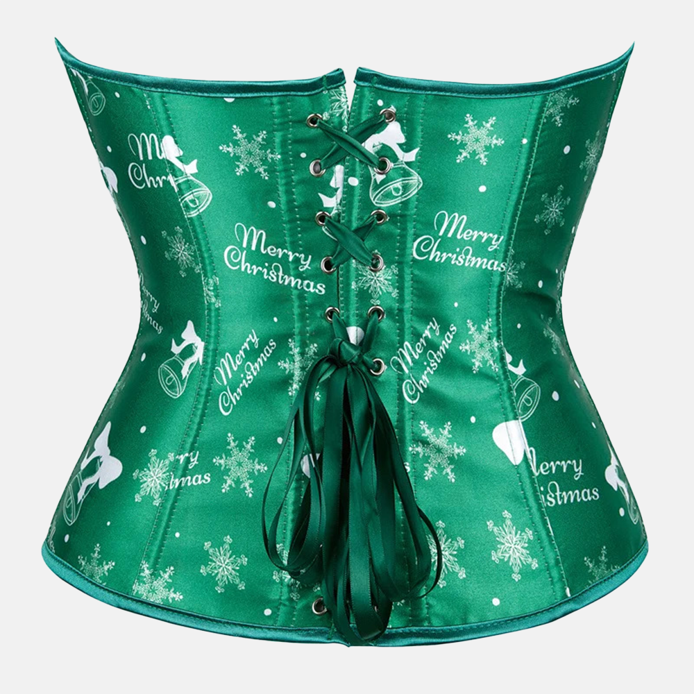 bustier magique vert de Noël