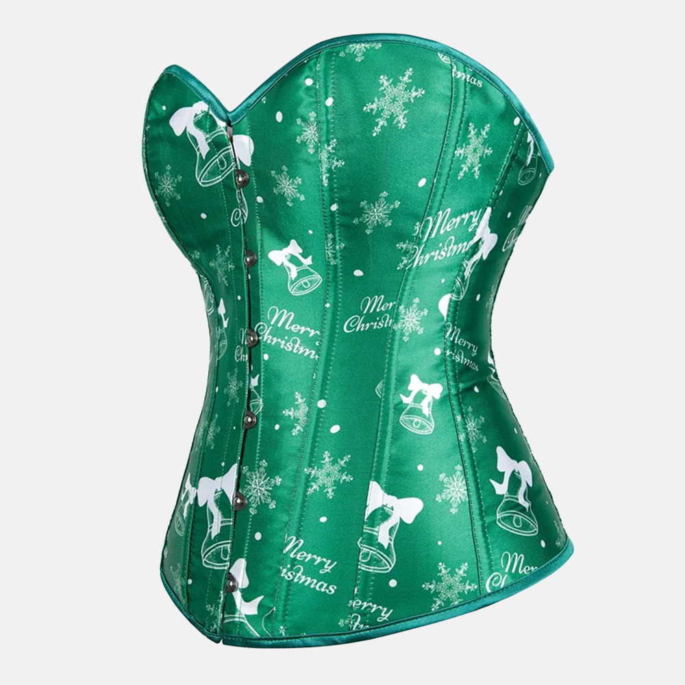 corset fêtes de Noël vert