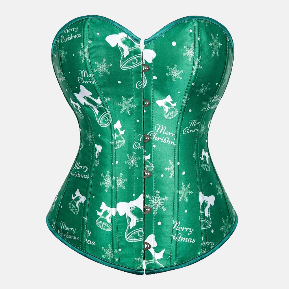 corset bustier vert élégant