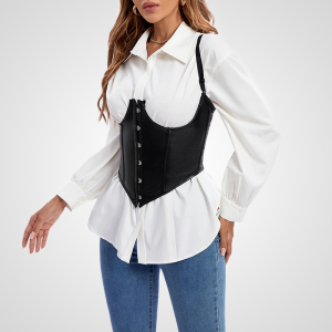 corset élégant noir