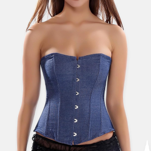 corset bustier en denim