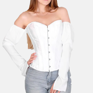 corset bustier blanc