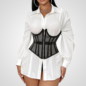 ceinture serre-taille corset noire