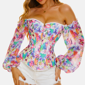 corset à fleurs