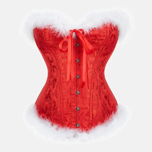 corset bustier rouge "Mère Noël"
