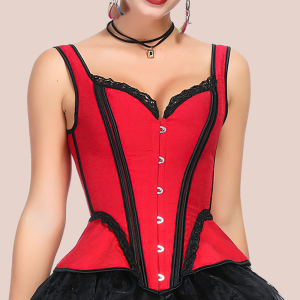 corset rouge élégant