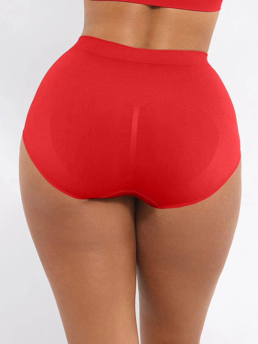 sous-vêtement rouge taille haute