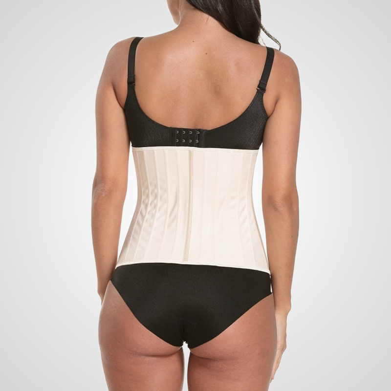 gaine en latex beige avec baleines en acier