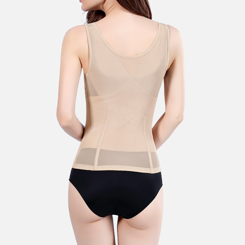 gilet beige pour la silhouette