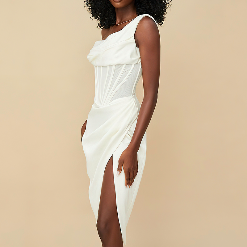 Corset blanc robe