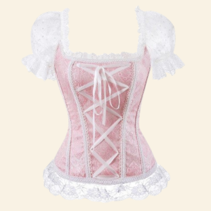 corset gothique à manches courtes